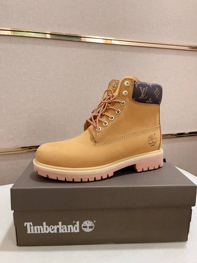 工厂价: 情侣款女35-40 男38-45码 Timberland 天布伦 冬季新款，鞋面进口牛皮搭配高档真皮内里，原版大底。官网1:1原版开模可随意出入专柜，